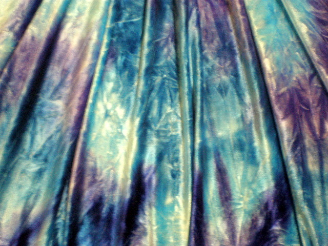 7. Blue -Purple Tye-Dye Velvet